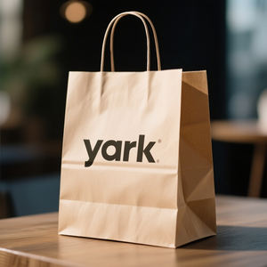 Sac de shopping en papier kraft de qualité supérieure avec poignée, logo personnalisé pour l'emballage de vente au détail de la mode et la promotion de l'image de marque - Product Image 1