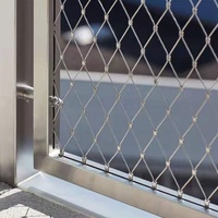 Grillage en câble d'acier inoxydable pour enclos animalier de zoo et volière, 304 316, avec embout flexible de protection