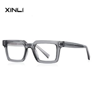 XINLI 2192 TR90 Monturas de Gafas Ópticas Rectangulares Pequeñas Estilo Ejecutivo para Hombre, Lentes TAC Flexibles de Alta Calidad, Gafas Azules - Product Image 4