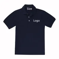 Kids School Uniform, 100% Cotton School Polo Shirt, Blue
