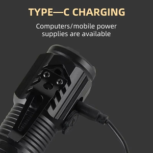 Wholesale Ultra Powerful Handheld <b>Flashlight</b> <b>Rechargeable</b> High Power LED Mini Tactical Torch Metal Pen Clip Hand Lamp - Product Image 4