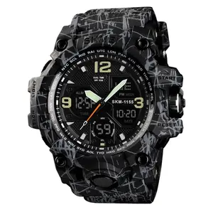 2020畅销Skmei手表1155B运动液晶数字手表男士电子防水运动塑料数字手表