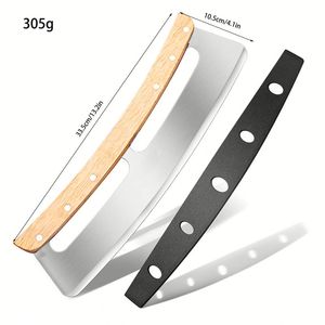 Tagliapizza Doppio Super Hot con <span class=keywords><strong>Due</strong></span> Manici in Legno e Custodia Protettiva Nera - Product Image 4