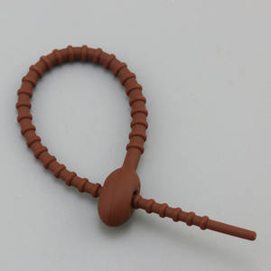 215mm kabel gantungan kunci lembut merenggang DIY tas mainan boneka mewah liontin tali silikon Multi guna pengikat kabel fleksibel - Product Image 5