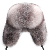 Gorro Ushanka de invierno para hombre, de piel de mapache, grueso, para personas mayores, gorro de invierno de piel completa estilo Overlord del noreste.