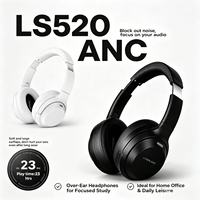 Casque supra-auriculaire de haute qualité avec version 5.4 et grande batterie ANC 400mAh et haut-parleur 40mm