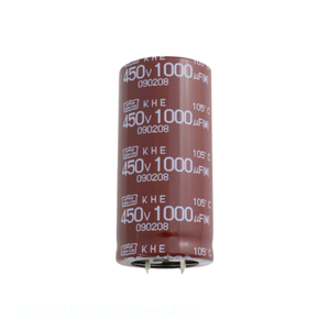 ตัวเก็บประจุแบบ Through Hole รุ่น EKHE401VSN701MR40Z ของแท้ 700 ไมโครฟารัด อลูมิเนียม 400 โวลต์ แบบมีขั้ว - Product Image 1