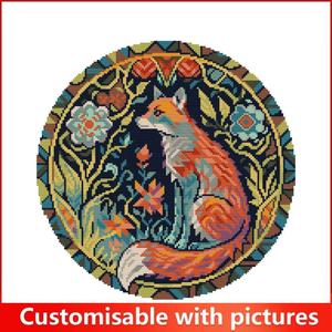 Patrones de Animales Impresos en HD <span class=keywords><strong>para</strong></span> <span class=keywords><strong>Punto</strong></span> de <span class=keywords><strong>Cruz</strong></span>, Decoración del Hogar, Kits de Bordado a Mano, Manualidades, <span class=keywords><strong>Tela</strong></span> Aida Estampada y Contada de 11/14/16CT - Product Image 4