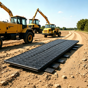 แผ่นป้องกันพื้นผิวขนาด 4x8 ฟุต ทำจาก HDPE 100% สำหรับป้องกันพื้นโคลน ทนทานต่อการกดทับ ใช้ได้กับรถบรรทุกและ<span class=keywords><strong>รถ</strong></span>ยนต์ - Product Image 6