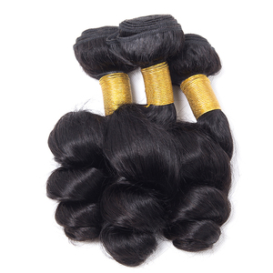 มัดผมแท้ลอนหลวมพร้อมที่ปิดวิกผมคนราคาถูก - Product Image 3