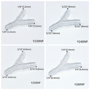 Conector en Y de Plástico para Manguera de Aire y Agua, de 1.6mm a 12.7mm, Marca JU Medical, 3 Vías - Product Image 2