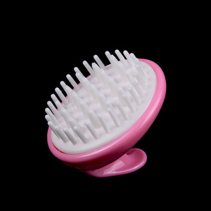 Cepillo de masaje para el cuero cabelludo Wanmei, de plástico rosa y verde, para uso doméstico. - Product Image 5