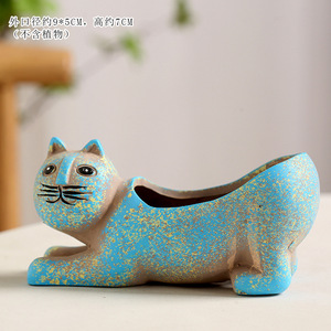 <span class=keywords><strong>Gatito</strong></span> mono cola Cactus carnoso esmaltado cerámica ecológico moderno creativo ligero escritorio <span class=keywords><strong>maceta</strong></span> lindo dibujos animados - Product Image 6