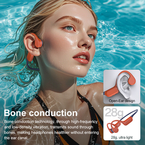 Écouteurs Sportifs à Conduction Osseuse Ouverte OEM ODM à Moules Privés, Écouteurs Bluetooth Sans Fil à Conduction Osseuse Étanche IPX8 - Product Image 2