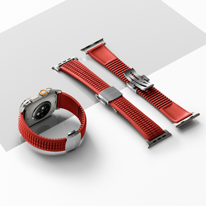 Nueva <span class=keywords><strong>Correa</strong></span> Deportiva de Fluororubber SEURE, Mismo Estilo para <span class=keywords><strong>Apple</strong></span> <span class=keywords><strong>Watch</strong></span>, <span class=keywords><strong>Correa</strong></span> de Goma de 44, 45, 46, 49 mm para iWatch Series Ultra/11/10/9/8/SE - Product Image 3