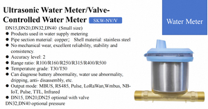 Tuya <span class=keywords><strong>Smart</strong></span> WiFi Ultrasone Watermeter - Klepbediening Automatische Afsluiting DN15/20 Debietmeter Temperatuurdetectie Huismeter - Product Image 4