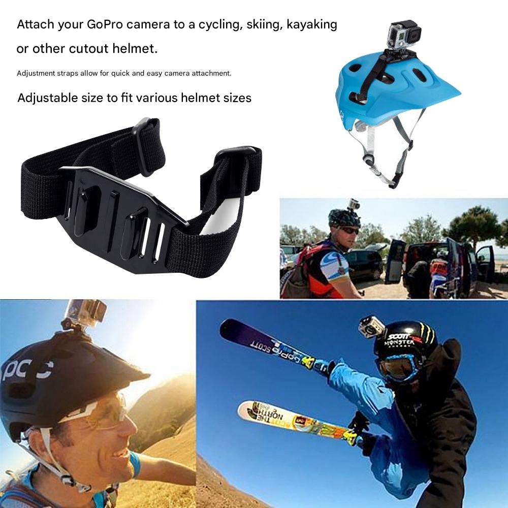 HONGDAK for Gopro 14 in 1 Suit Cycling Chest Strap Helmet Bracket Magnetic Adapter Mobile Phone Clip Middle Bag Set