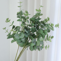 Großhandel Künstlicher Silberdollar-Eukalyptus-Zweig, Künstliche Eukalyptusblätter für Hochzeit, Heim, Party, Florale Dekoration, Großbestellung