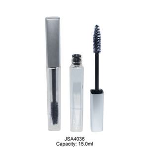 15ml Round Plastic <b>Mascara</b> Container Empty Silicon Wand Tube for Eyeliner and Blush Makeup Sample - Product Image 1