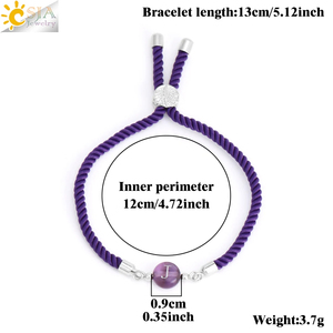 Adjustable Nylon Rope Bangle Natural Stone Crystal Letter a B <strong>C</strong> <strong>D</strong> <strong>E</strong> F G H I J K <strong>L</strong> M <strong>N</strong> <strong>O</strong> P Q <strong>R</strong> <strong>S</strong> <strong>T</strong> U V W X Y Z Bracelets Jewelry - Product Image 6