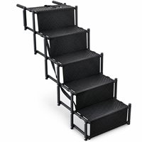 Rampe pour chien pour camping-car et hayon de pick-up, escalier pour animaux à 5 marches avec marches larges pour grands chiens âgés, camping, voyage, OEM, ODM