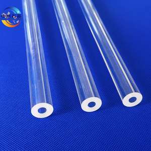 Tubo de Quartzo Transparente de Alta Pureza, Tubulação de Vidro de Quartzo Resistente ao Calor para Laboratório e Indústria - Product Image 5