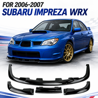 Spoiler avant 3 pièces style Impreza WRX, diffuseur de pare-chocs avant, kit carrosserie pour Subaru 2006-2007, accessoires auto