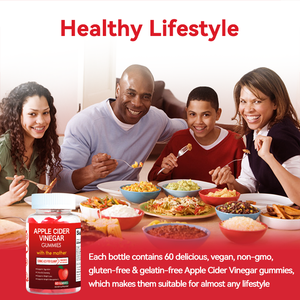 Cuka sari apel Gummies cepat metabolisme membakar lemak menurunkan berat badan suplemen B9 <span class=keywords><strong>B12</strong></span> <span class=keywords><strong>vitamin</strong></span> untuk remaja - Product Image 6