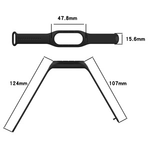 Correa de Silicona de Repuesto BEEFLYPOWER para <span class=keywords><strong>Xiaomi</strong></span> <span class=keywords><strong>Band</strong></span> 8 9 10, Correa de Goma Resistente para Relojes Inteligentes - Product Image 4