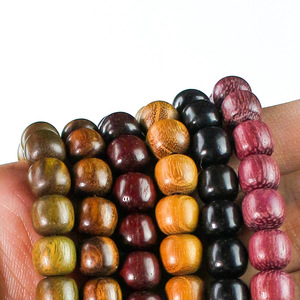 Sandalwood Buddhist Prayer Beads 108 Beads 7x8Mm Barrel Shape Unisex <b>Bracelet</b> For Religious Ceremonies Chinese Style - Product Image 3
