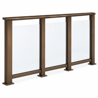 Balustrade en verre et acier inoxydable moderne sur mesure pour balcon, escalier et usage hôtelier
