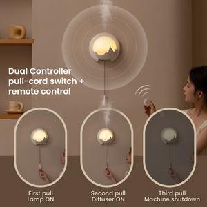 Appareils électroménagers pour la maison, humidificateur d'air, diffuseur d'huiles essentielles, télécommande, humidificateurs d'huiles essentielles, 7 lampes LED, humidificateur mural - Product Image 5
