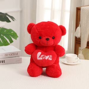 Oso de Peluche de Dibujos Animados en Forma de Corazón de 30/40/50CM para el Día de San Valentín, Juguete de Peluche, Almohada Suave, Muñeco de Oso Creativo para Abrazar - Product Image 3