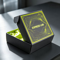 Boîtes d'expédition en carton ondulé de couleur tendance, robustes, légères, pliables, en gros