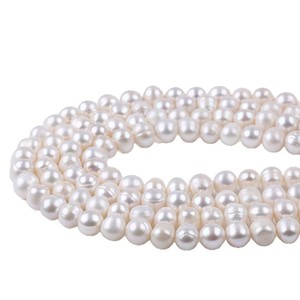 Promoción de Perlas de Agua Dulce Naturales de 8-9 mm, Perlas en Polvo para Hacer Collares y Pulseras, Material de Perlas Sueltas Blancas y Rosas de Zhuji - Product Image 4