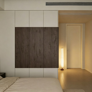 Meuble de rangement moderne en bois pour vêtements, vente en gros, directement de l'usine, armoire minimaliste facile à <span class=keywords><strong>assembler</strong></span> pour chambre à coucher - Product Image 1