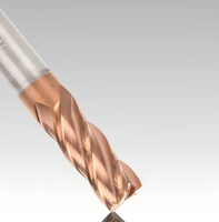 Fraise à queue en carbure de tungstène à 4 cannelures, outil de coupe en carbure monobloc pour fraisage CNC de métaux, OEM ODM