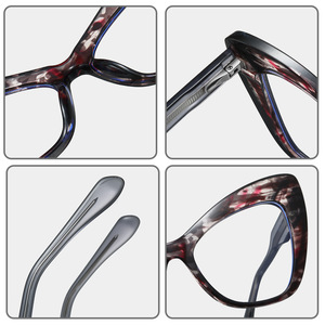 Monture de lunettes tendance en TR90, monture complète, protection contre la lumière bleue, légère, unisexe, monture optique 87289 - Product Image 2