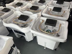 Luxury Shampoo Basin Chair Salon Furniture Spa <b>Storage</b> Bathtub <b>Shower</b> Head Contemporary Design for Bathroom & Hotel Use - Product Image 6