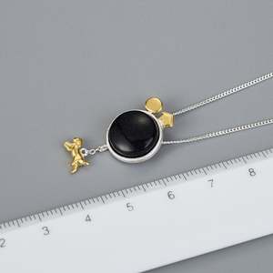 Lotus Fun bleu grès pierres précieuses bijoux en argent Sterling or chien évasion de la <span class=keywords><strong>terre</strong></span> ensemble de bijoux bijoux fins pour les femmes - Product Image 4