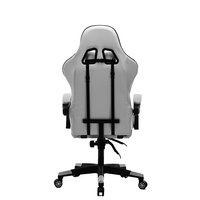 Chaises de jeu de haute qualité en cuir avec accoudoirs pour filles, blanc et rose