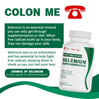 Capsules de sélénium, complexe de sélénium glycinate 200 mcg, haute absorption, formulé par des médecins, soutien pour la santé immunitaire et de la thyroïde