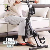 Mini vélo avec comptage à usage domestique pédale de vélo pliante exerciseur pour rééducation vélo formateur mini stepper machine d'exercice