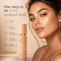 Hydratant Liquide 4-en-1 Couvrance Totale, Imperméable, Blanchissant, Contrôle du Sébum, Nourrissant, Changeant de Couleur, Longue Tenue, Sans Effet Masque