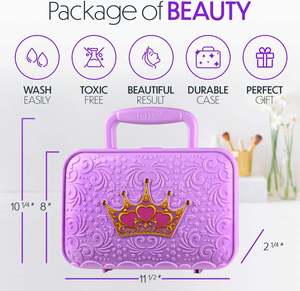 Kit completo di bellezza per bambini biologico certificato set di trucco per ragazze Kit per il trucco giocattoli per ragazze - Product Image 2