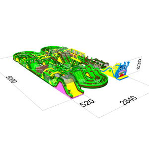 Parc d'attractions gonflable commercial de grande taille pour intérieur et extérieur, parcours d'obstacles gonflable - Product Image 5