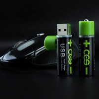 USB-A U501 isi daya Cepat 1850mWh 1.5V Li-ion USB isi ulang AA baterai silinder Lithium Ion baterai AA AAA
