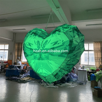 Accessoires diamantés gonflables géants à LED pour fêtes