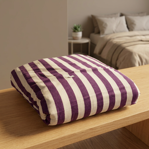Tissu violet tendance à rayures grande capacité pour sacs, vêtements et rideaux – Impression personnalisée – Vente chaude - Product Image 2
