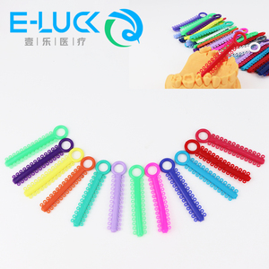 Ligature élastique dentaire <span class=keywords><strong>orthodontique</strong></span> colorée, non toxique, sans latex, fournitures orthodontiques - Product Image 5